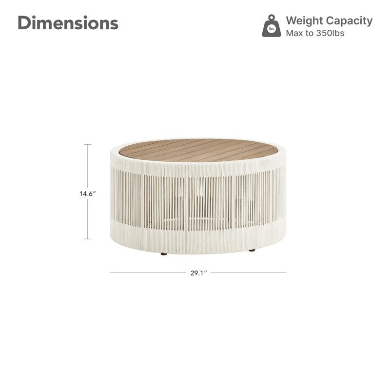 Round Outdoor Coffee Table