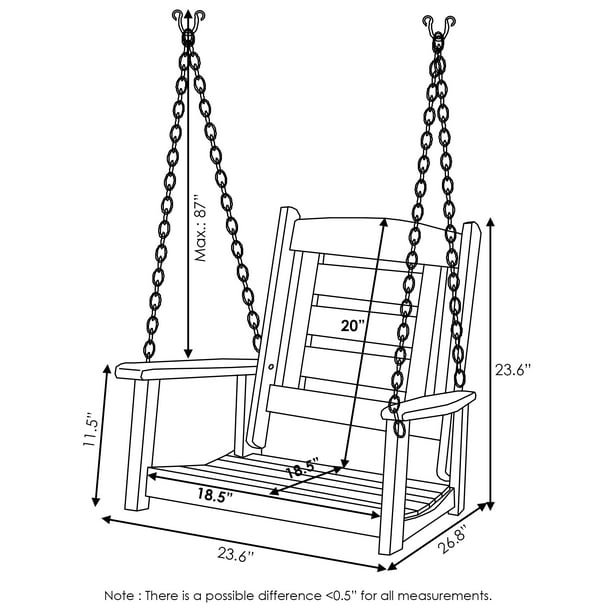 Romney Mahogany Porch Swing