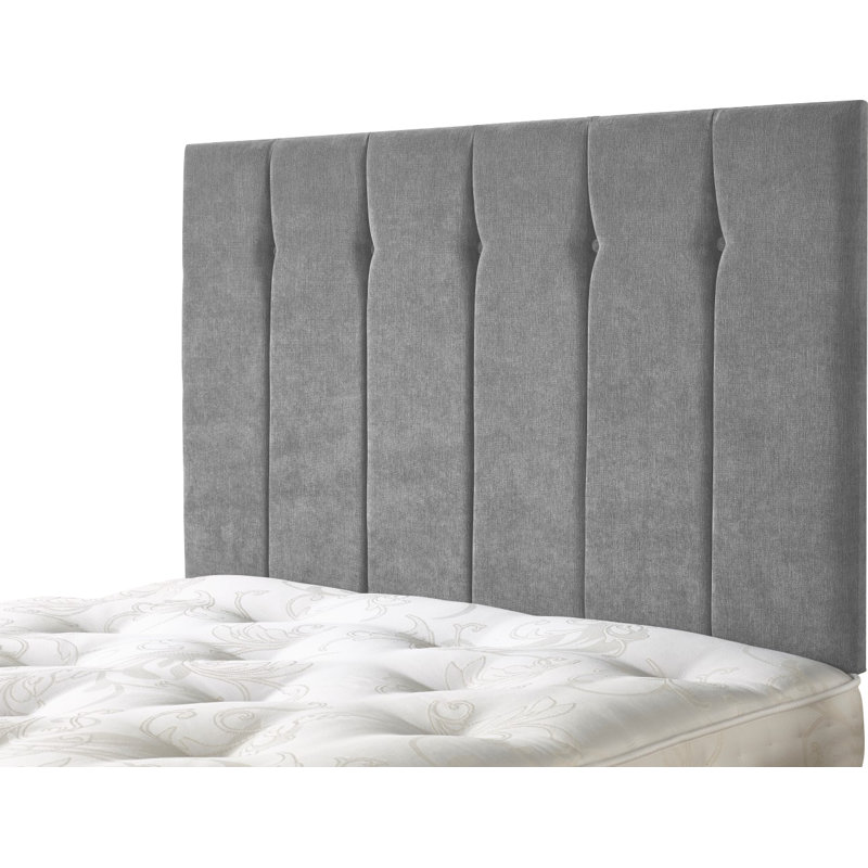 Pihu Upholstered Headboard, Double (4'6"), Grey
