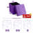 Oralle Sorbus Faux Suede Storage Ottoman Cube/Foldable/Collapsible with Button Lid Cover - 15-inch, Purple-1762752686