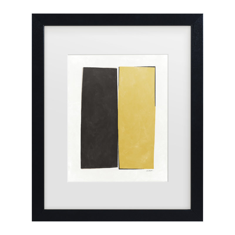 Bolog Mike Schick Monolithic I Neutral Matted Framed Art