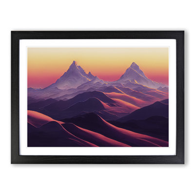 Alert Mountain Sunset - Single Picture Frame Print