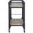 Rustic Oak & Charcoal Finish Serving Cart