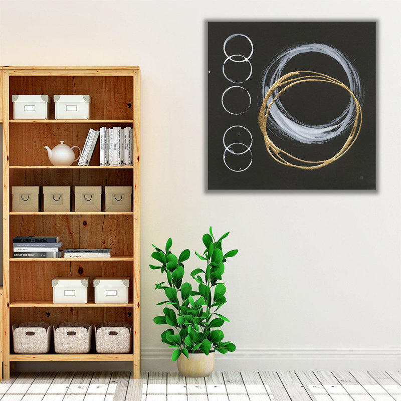 Imaging I Black and White - Canvas Print Wall Art, 12" H x 12" W