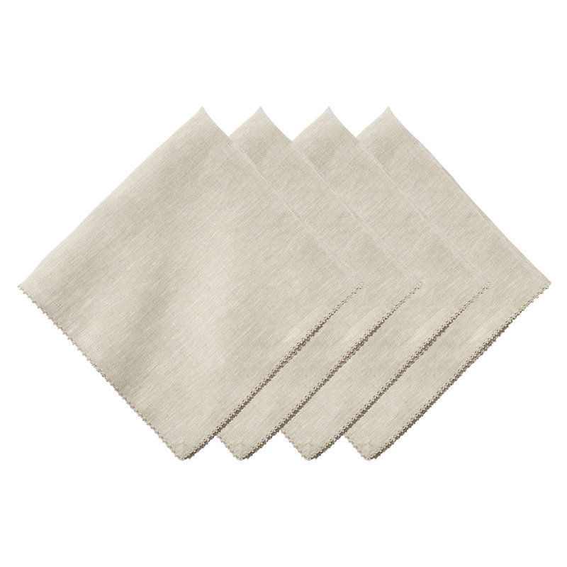 Berry Scallop Napkin, Natural