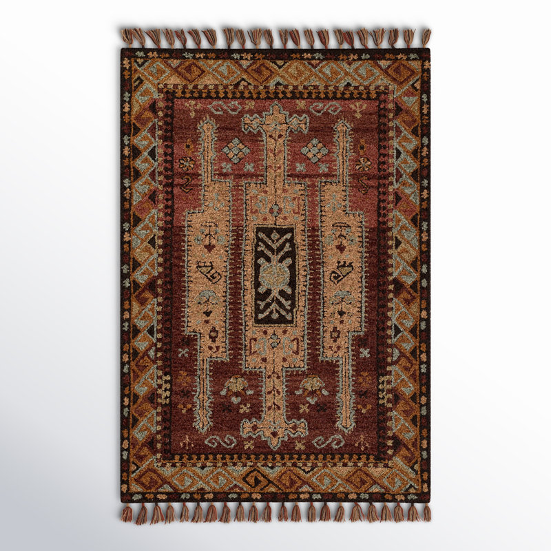 Tahoe Wool Southwestern Area Rug, Rectangle 5' x 8'