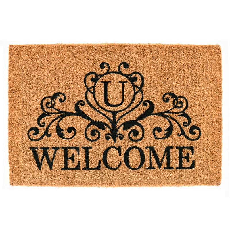 Zakrzewski Outdoor Doormat, U, Rectangle 1'6" x 2'6"