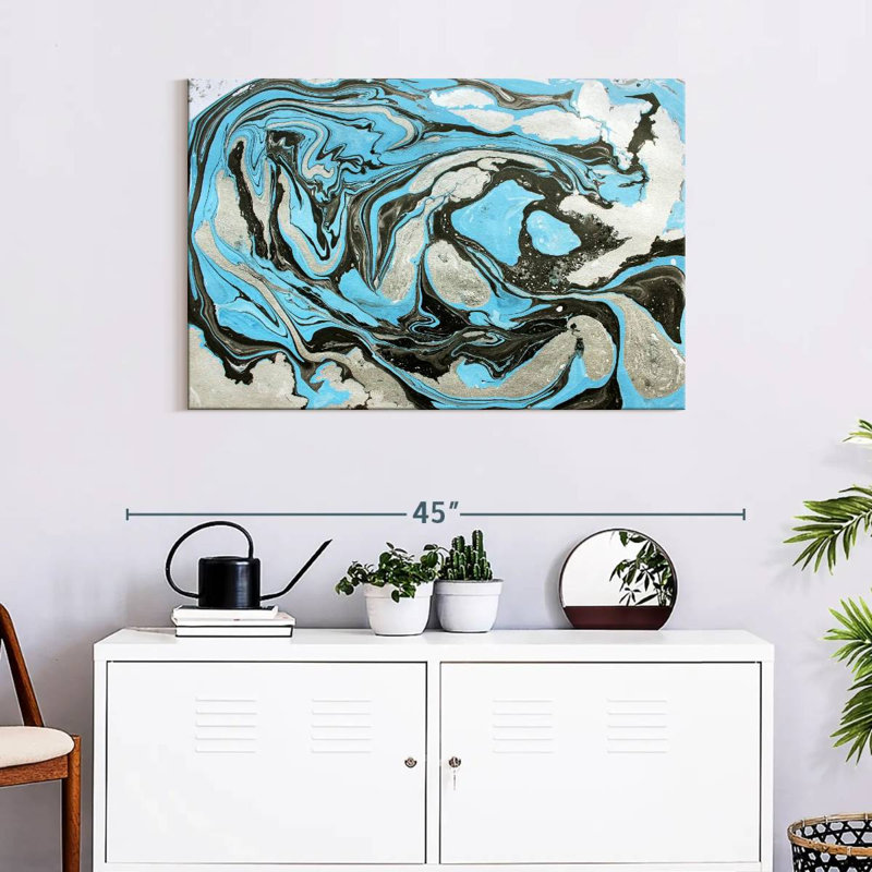 Avery Abstract Ink, 24" H x 36" W