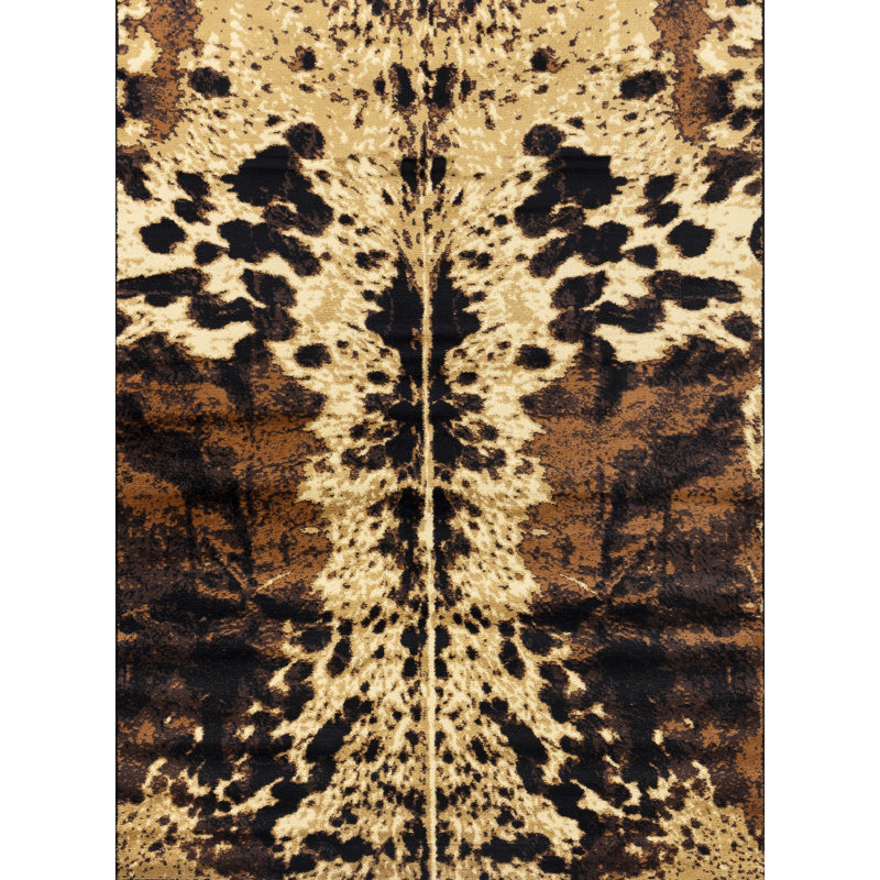 2 Ft. X 3 Black Polypropylene Area Rug With Touch, Stain , , Jute Backing, Made In Turkey 2Ft 3Ft, For High Footfall,
