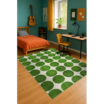 Tapis tissé orange Mosso