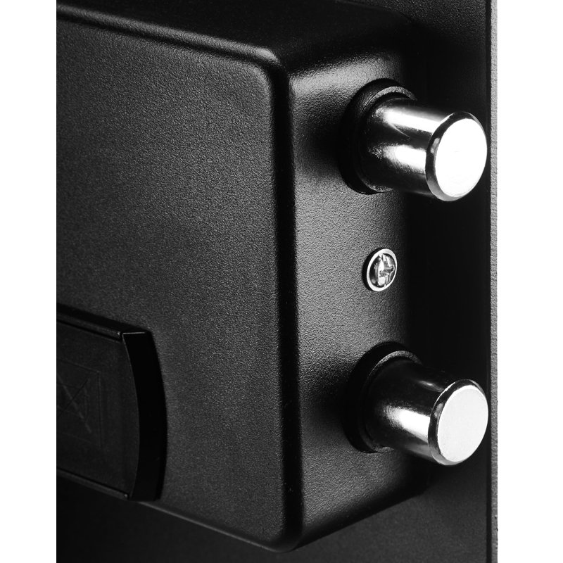 Black Steel Electronic Keypad Lock Safe, 1.8 Cubic Feet
