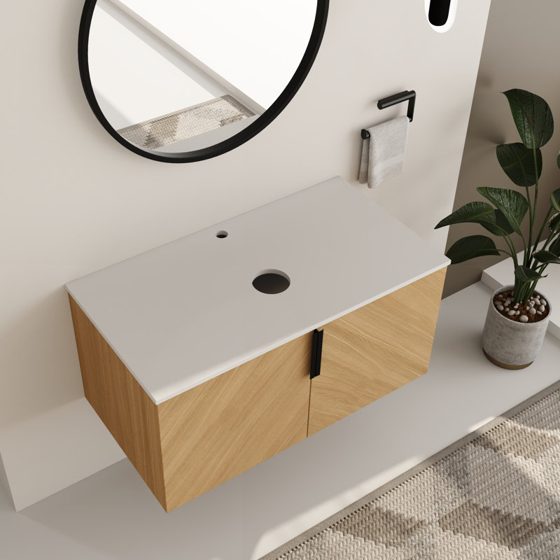 Base de meuble-lavabo simple 36 po Caldicot, armoire de base sans lavabo