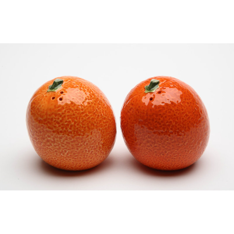 Cosmos Gifts Orange Salt and Pepper Set