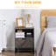 Ajeya 40cm W Steel Bedside Table