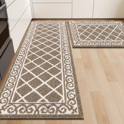 Tapis de cuisine lavable antidérapant Betio (ensemble de 2)