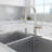 Clihome Pull Down Kitchen Faucet with Soap Dispenser-87820077