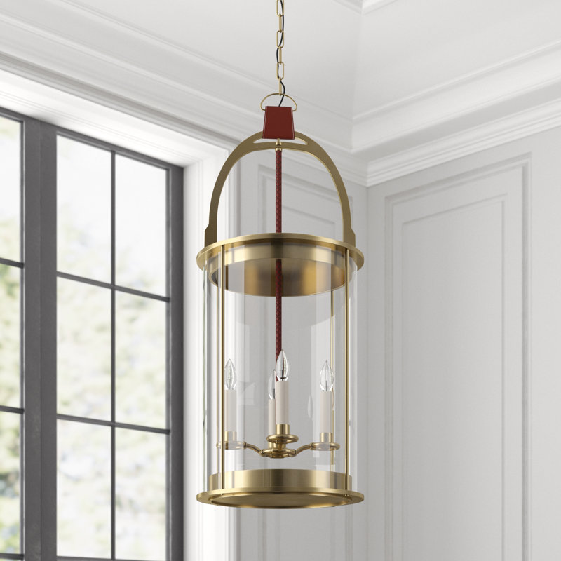 Ralph Lauren Home Westbury 4 Light Pendant, Natural Brass