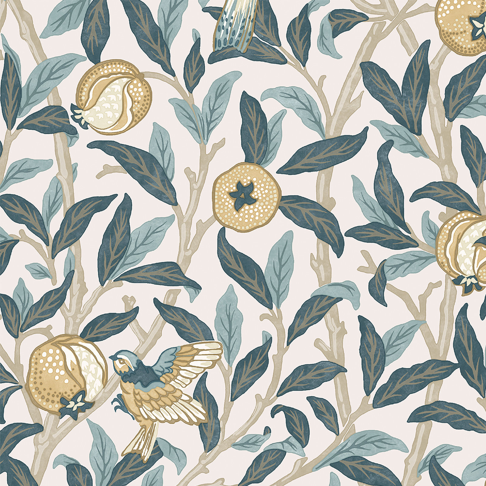 Nilda Floral Wallpaper, Blue