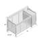 Lit de bébé convertible et table à langer 5-en-1 Portofino-51006156