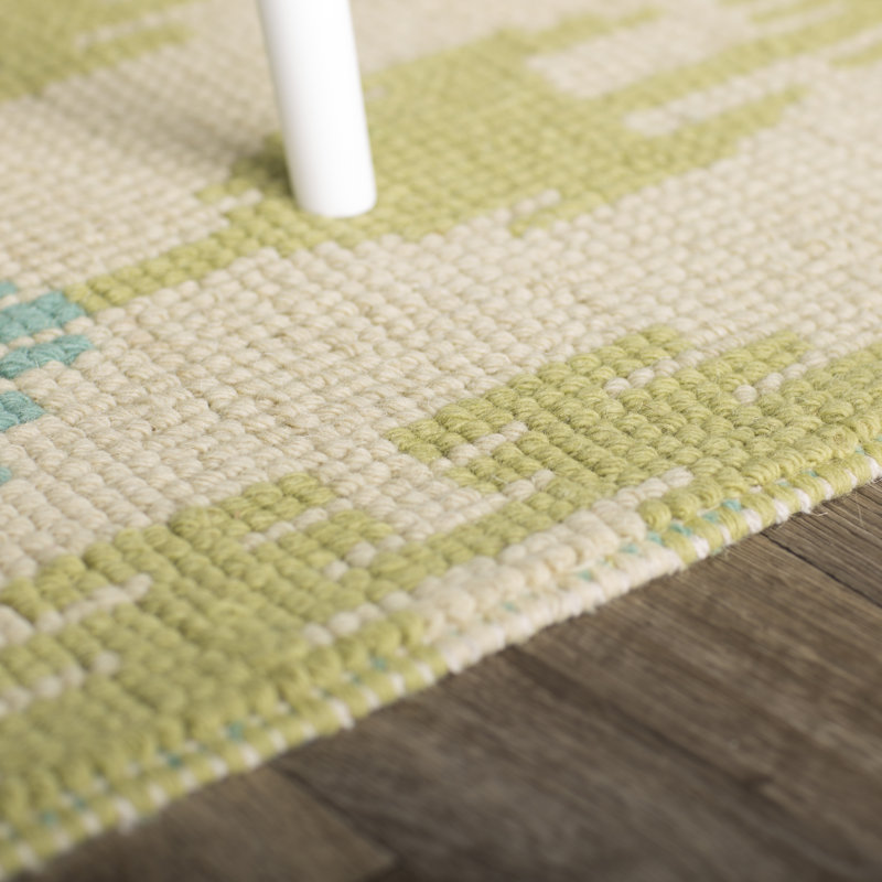 Tapis miellat en laine tissé à la main Biondi Ikat, Tapis de couloir 2 pi 3 po x 8 pi