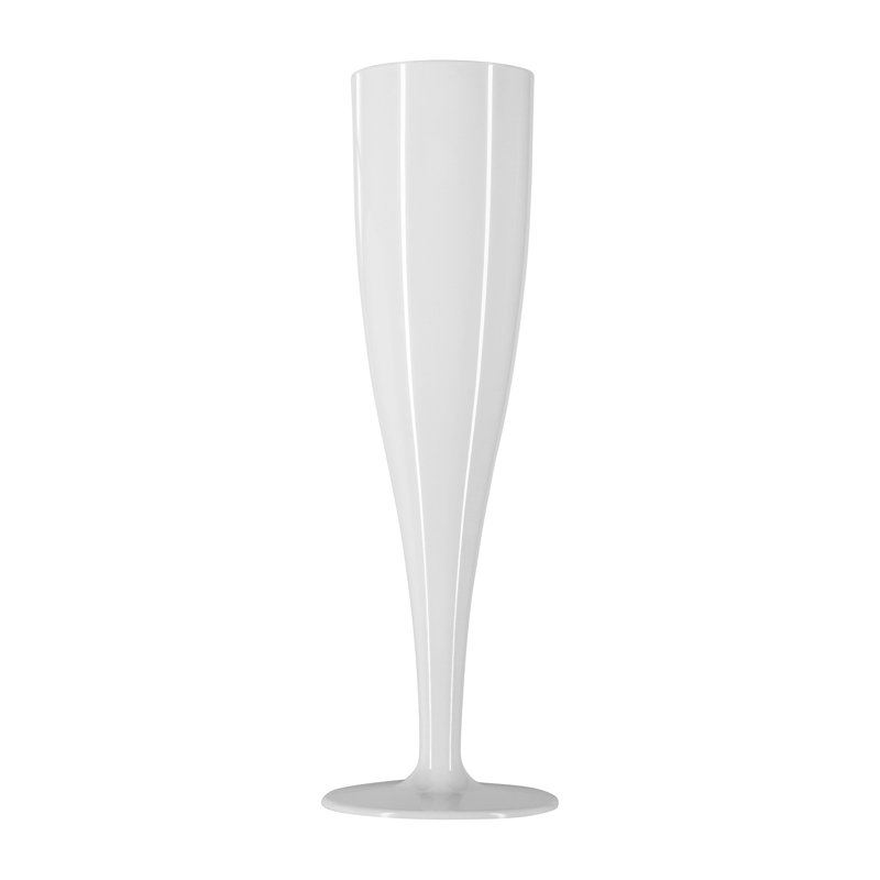 175ml Polystyrene With A Biodegradable Additive Flute, 10, White