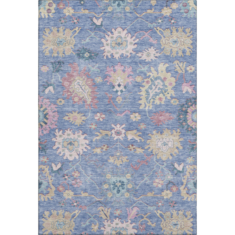 Tapis Gurubaksh AMF1154 de qualité supérieure lavable à la machine, Rectangulaire 8 pi x 10 pi