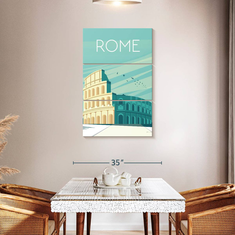 Rome Amphitheatre, 45" H x 28" W
