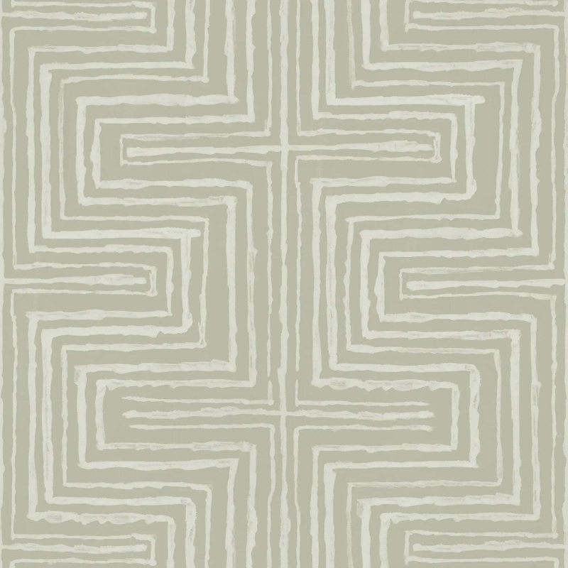 Cornered - Papier peint, Vert pâle, Papier de qualité supérieure, Non-Pasted