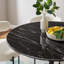 Table de bar Lippa, plateau rond en marbre artificiel, par Modway-410900533-471470867-471470868