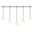 Luminaire suspendu rectangulaire 5 lumières grappe Shults-954320509-953436205