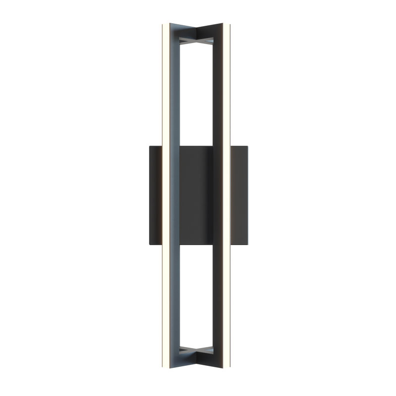 Moraleza LED Flush Mounted Sconce, Black