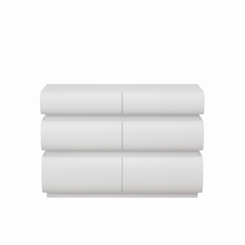 Commode 6 tiroirs 43,31 po Colchester, Blanc