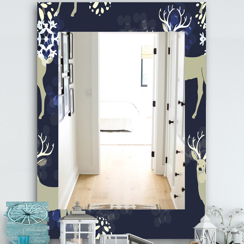 Miroir mural sans cadre christmas iii, H 24 po x l 32 po