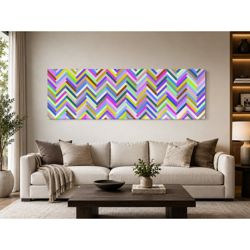 Mcguigan Herringbone - art mural sur toile panoramique, L 60 po x H 20 po