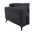 Canapé en cuir italien avec fauteuil inclinable Global United