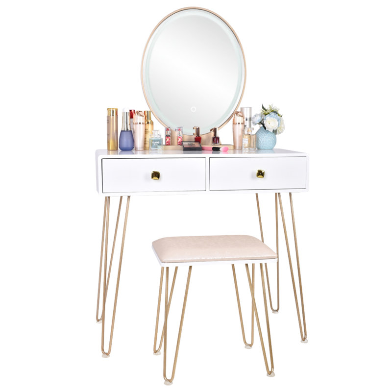 Vanity, Gold/White