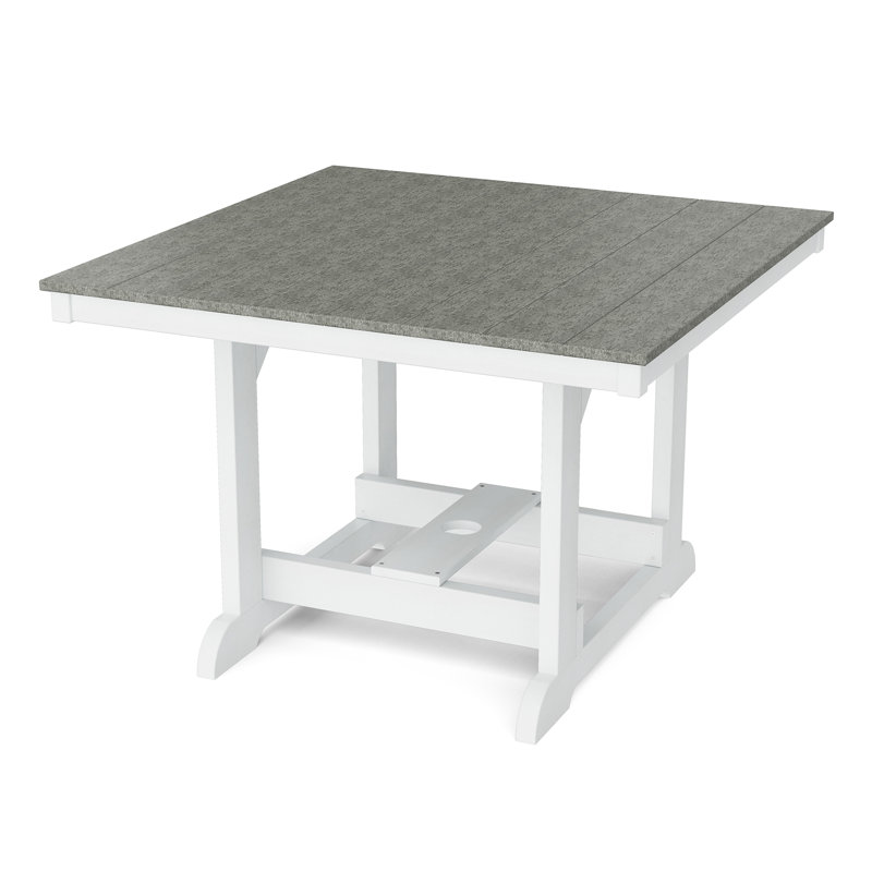 Ensemble de salle à manger 5 pièces 44 "x 44" Heritage, Gris foncé / Blanc