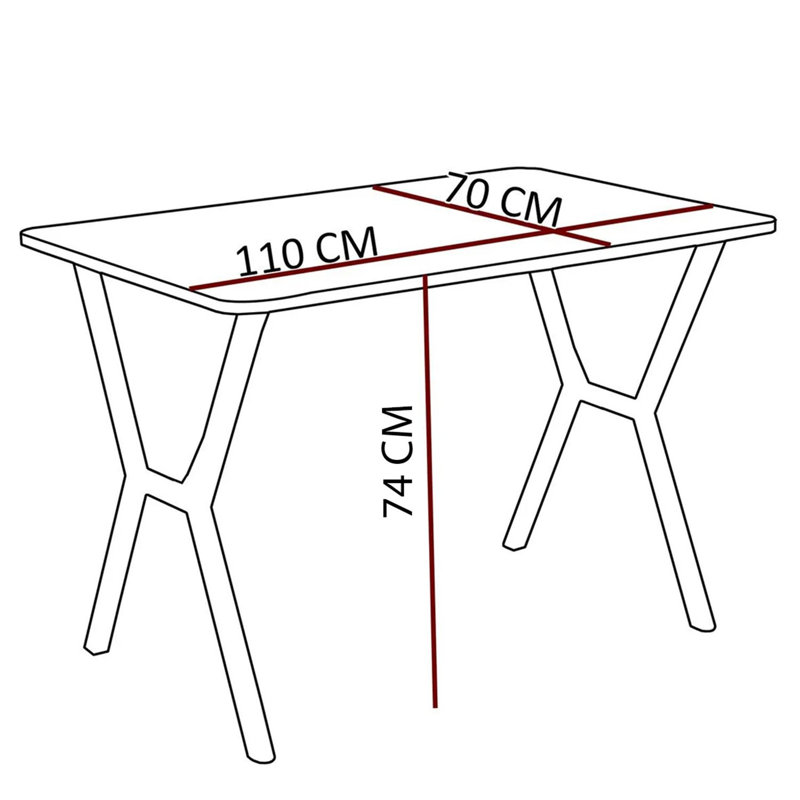 Ensemble de table et chaises de salle à manger extensible, Anthracite