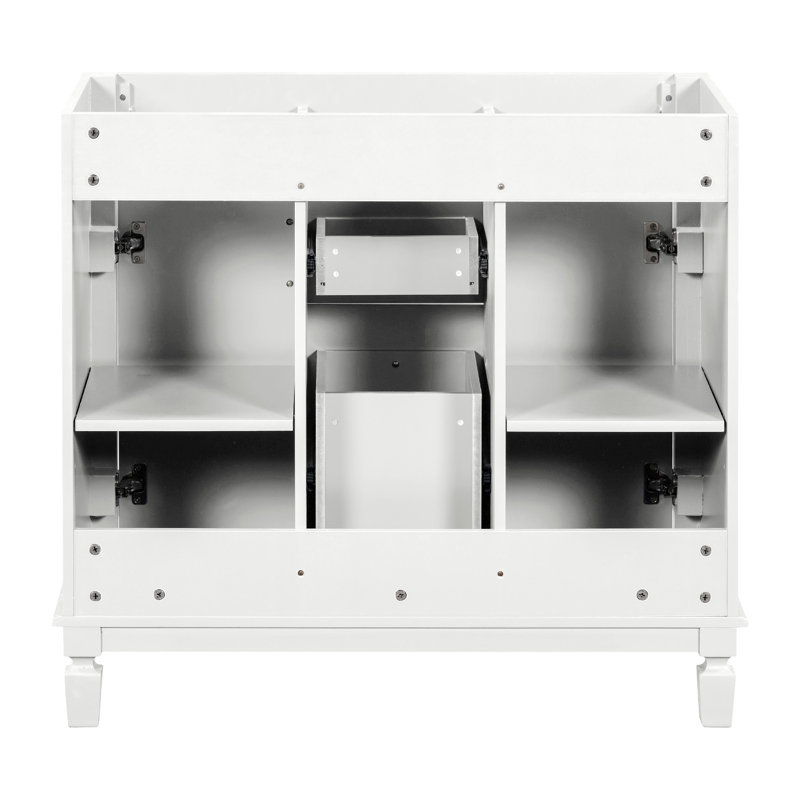 Meuble-lavabo 36 po (bases de meuble-lavabo seulement, sans lavabo supérieur), Blanc
