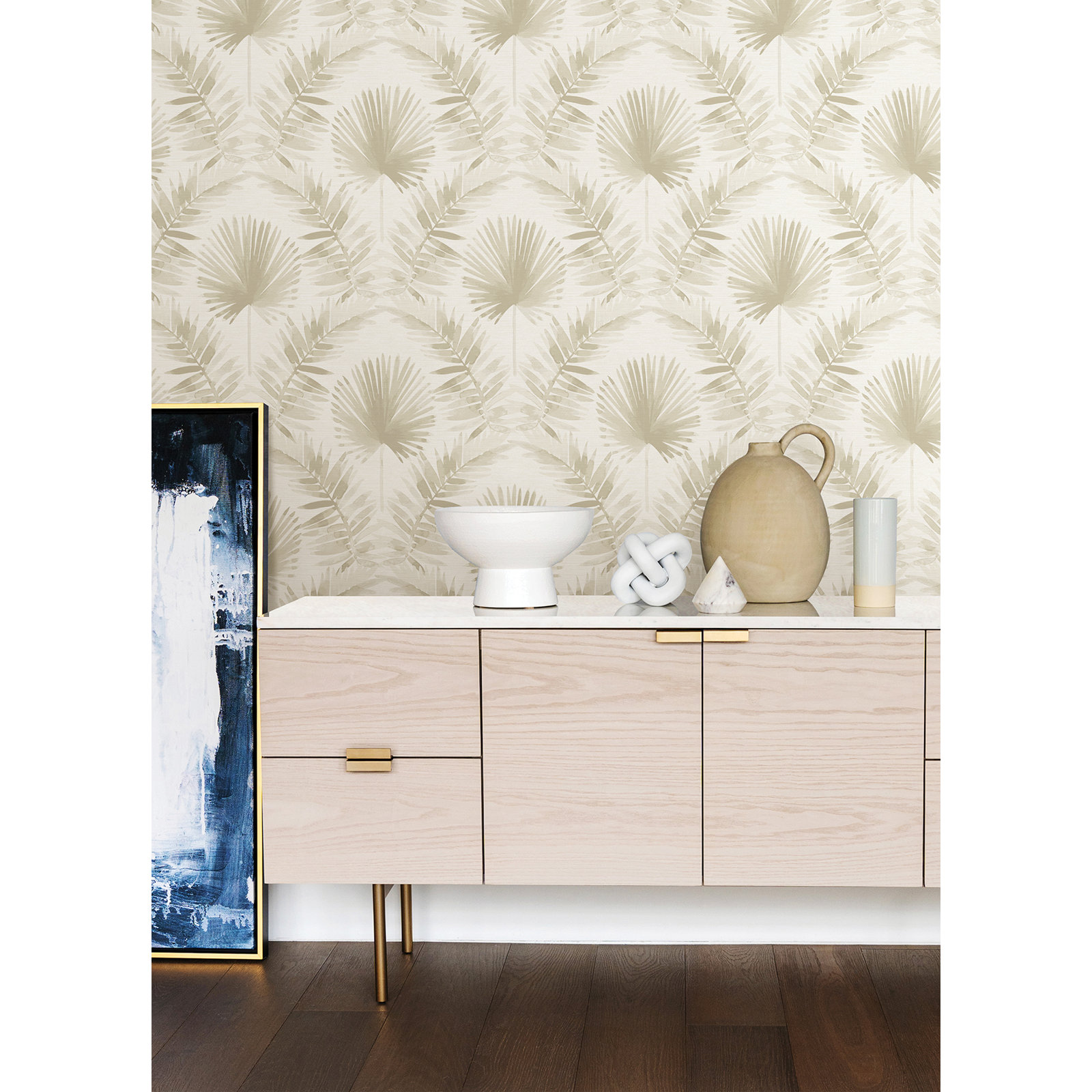 Dorinda Botanical Wallpaper, Beige