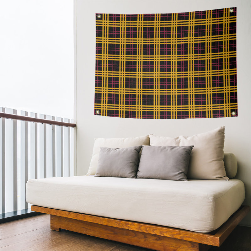 Tapisserie polyester Arizona Luxury, H 50 po x l 59 po, Noir/rouge/jaune