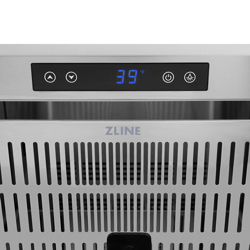 ZLINE Autograph 24 in. Touchstone Refrigerator Drawer with Steel Doors & Gold Helix Handles, Gold
