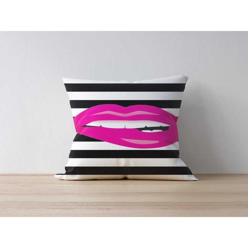 Housse de coussin carré en mélange de coton Ephron