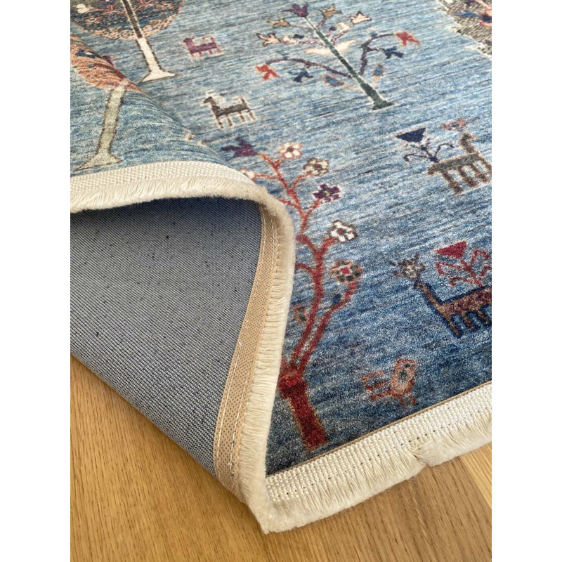 Tapis rectangulaire en coton Laneta avec envers antidérapant, Tapis de couloir 2 pi 7 po x 9 pi 10 po