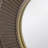 Round Wall Mirror With Iron Frame For Living Space
