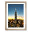 Taipei City in Taiwan Abstract Art - Framed Print-55729534-55729533