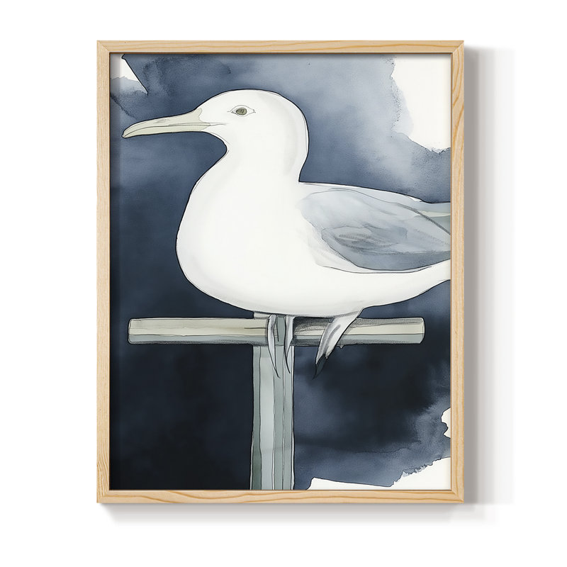 NAUTICAL Series XIX, reproduction encadrée - bois massif, Naturel, H 11 po x l 9 po