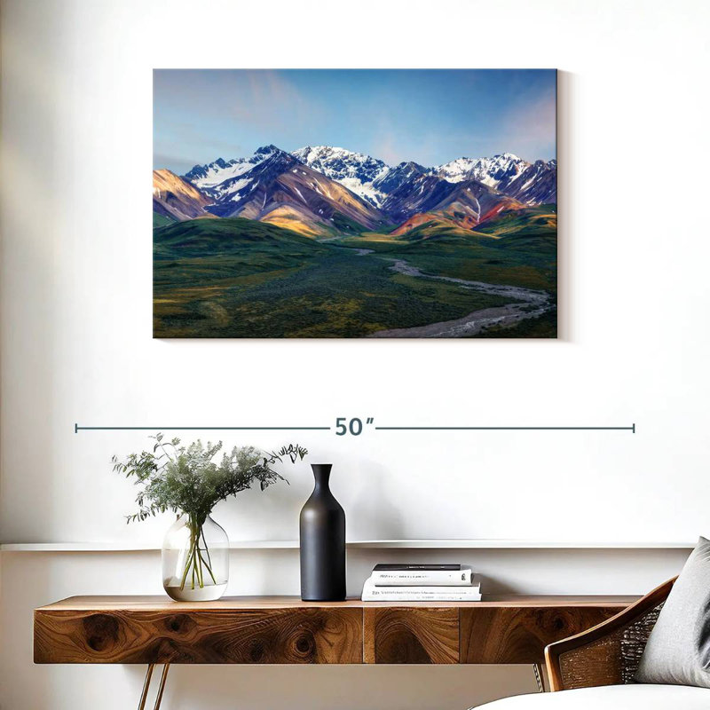 Alvord Denali Mountainscape, 24" H x 36" W