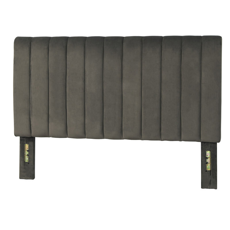 Tête de lit tapissier Johniel, Taupe