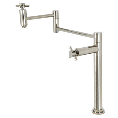 Kingston Brass Two-Handle 1-Hole Deck Mount Pot Filler Faucet